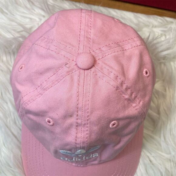 Adidas Originals Women's Pink Trefoil Strapback Hat Adjustable Casual - Picture 3 of 10